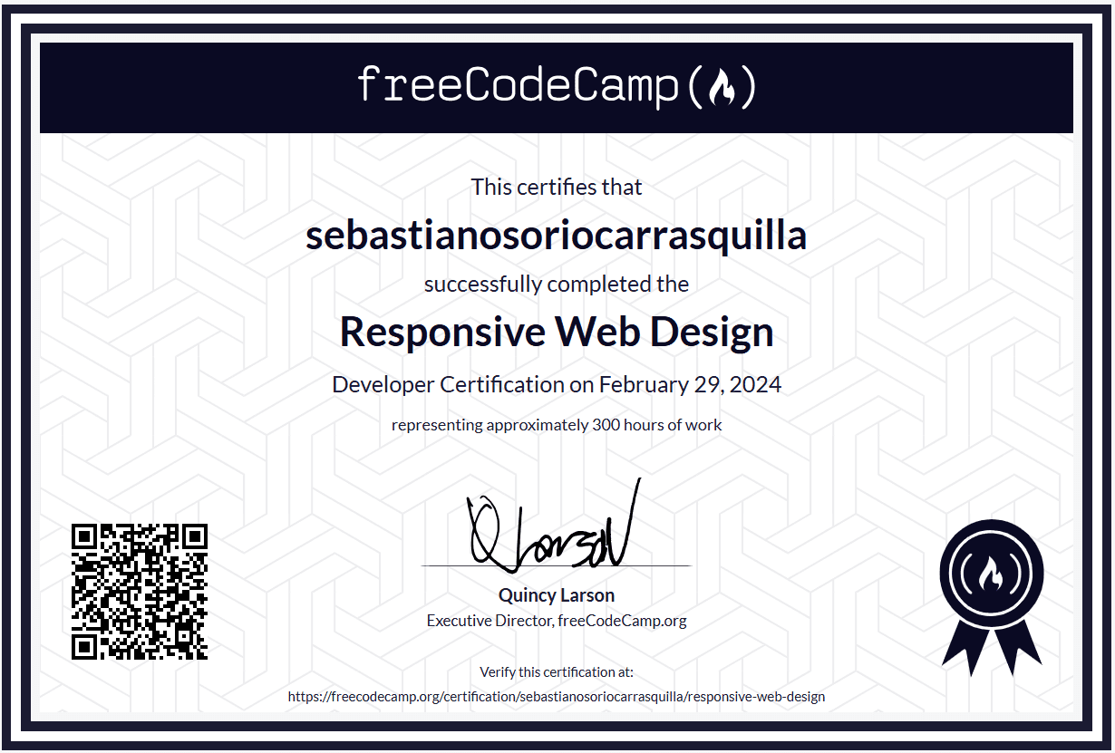 Responsive Web Design Certificate